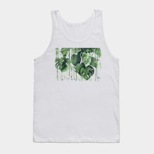 Abstract Monstera Tank Top